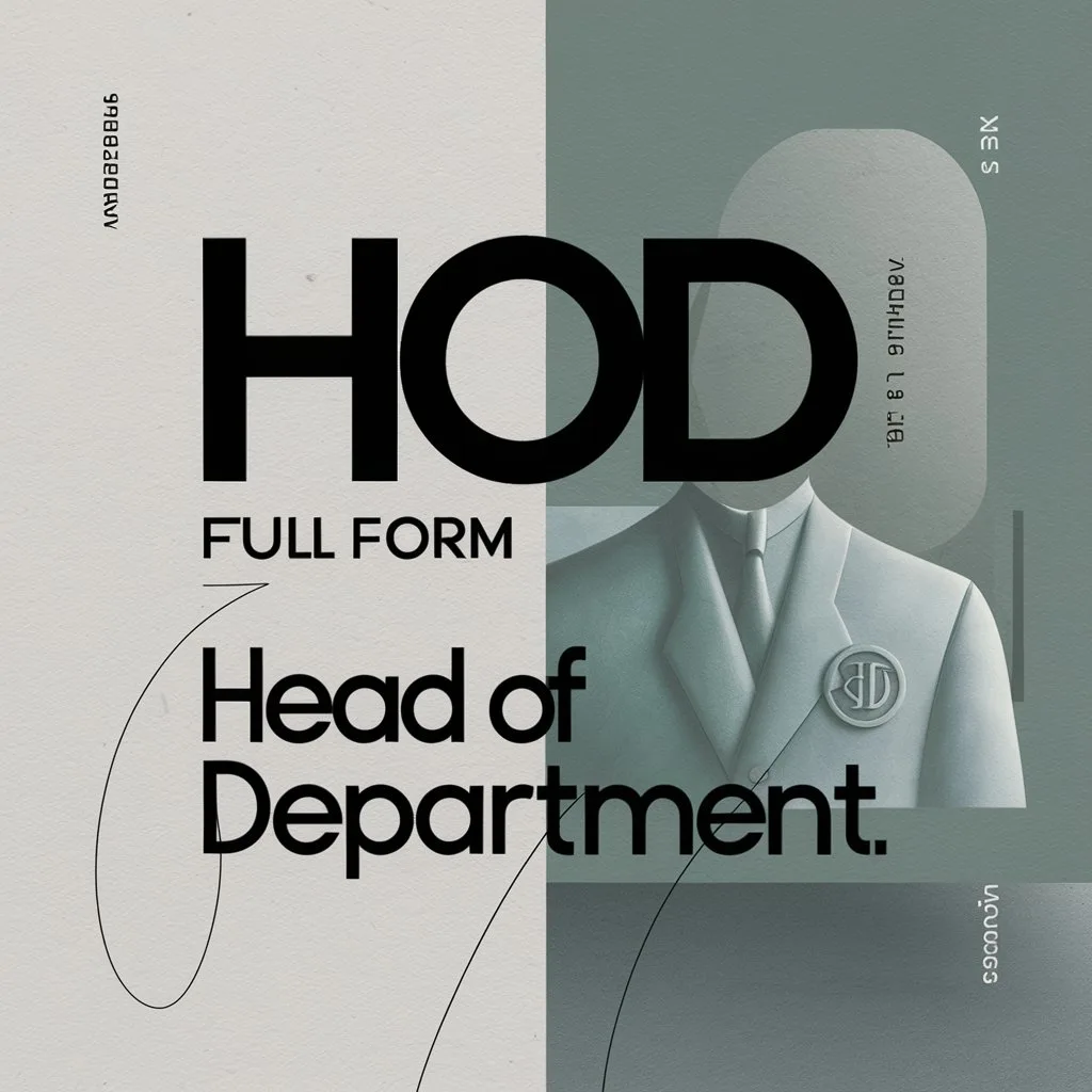 full form of HOD